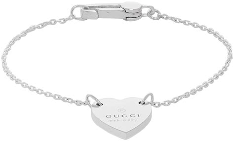 gucci icon heart necklace|gucci heart bracelet with trademark.